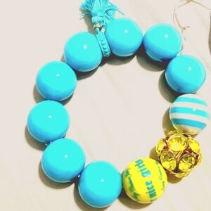 Juicy Couture Turquoise Colored Beaded Bracelet
